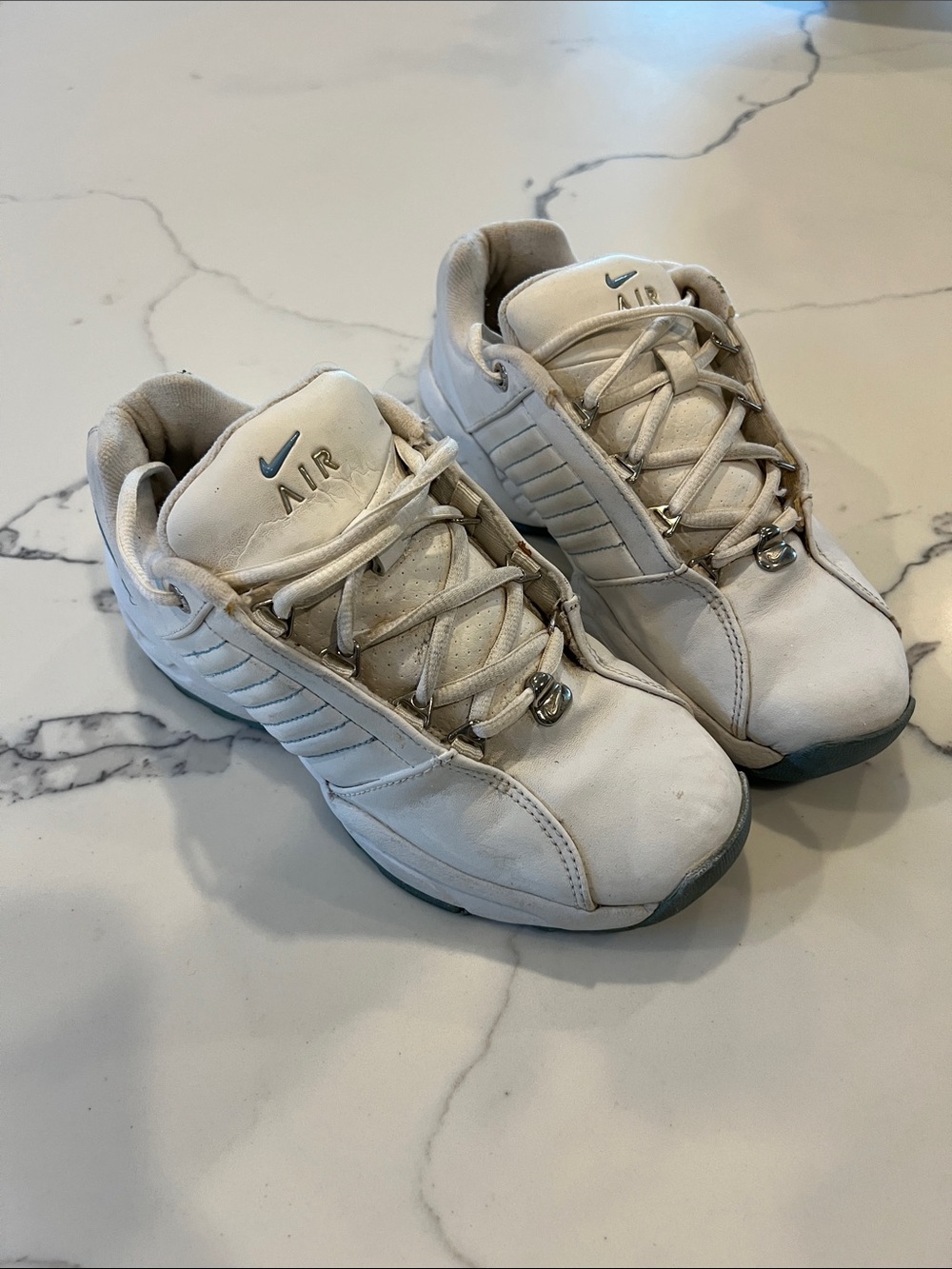 Nike Kids White Lace-Up Air Sneakers